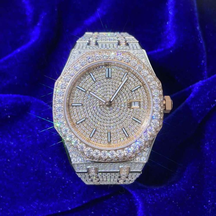 AP-Moissanite Watch - Rose Gold