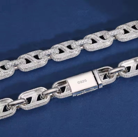 ICED Infinity Marina Moissanite Cuban 925